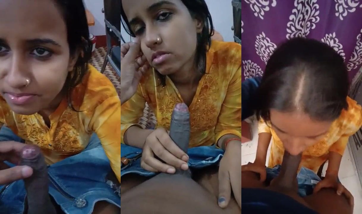 bihari salesgirl ne lund chus ke job bachai apni